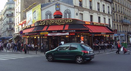 Le NordSud, une bonne brasserie, à proximité de Jade, prêt-à-porter féminin,  95 rue ordener